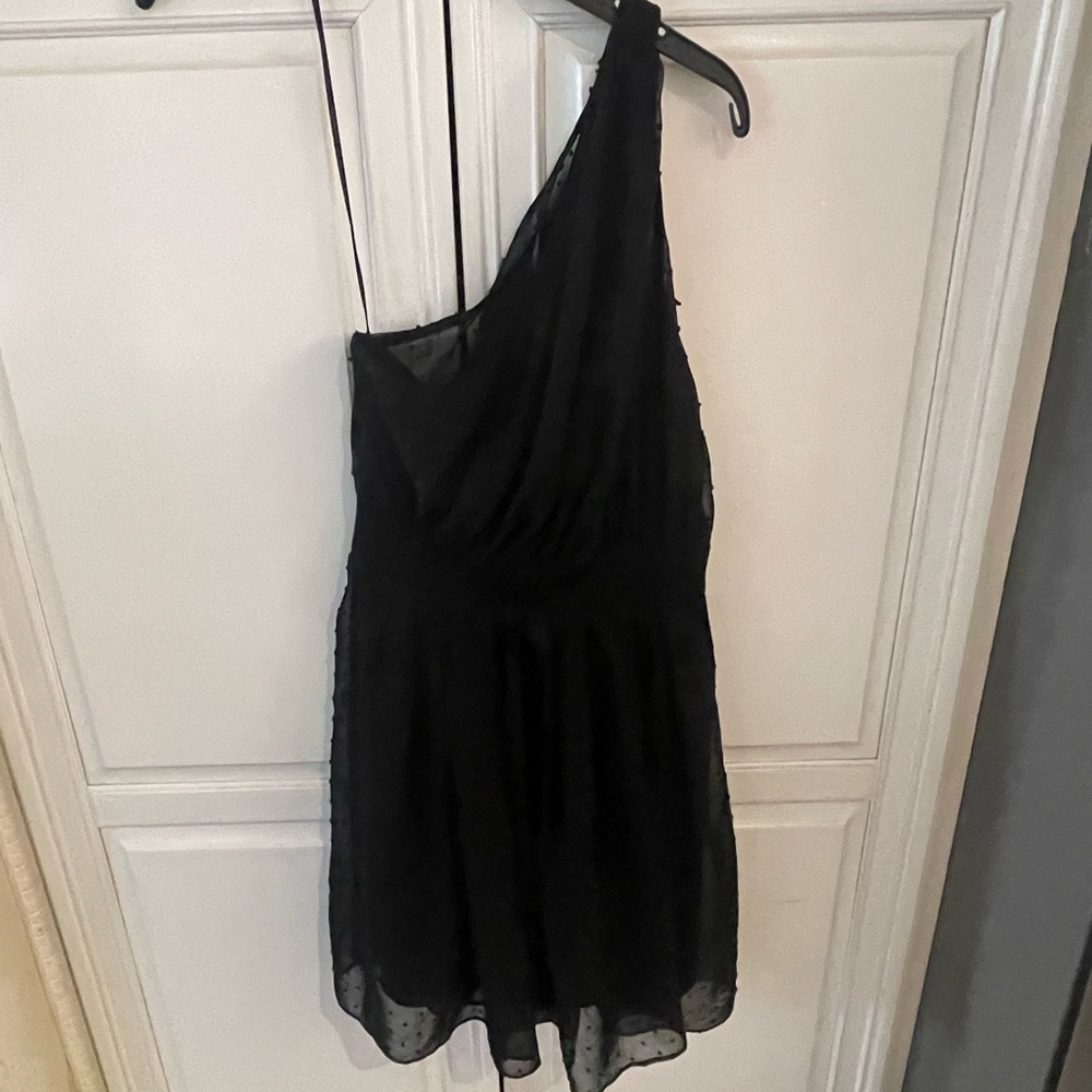 vfish Black One Shoulder Dress